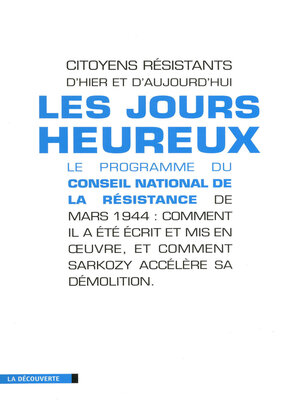 cover image of Les jours heureux